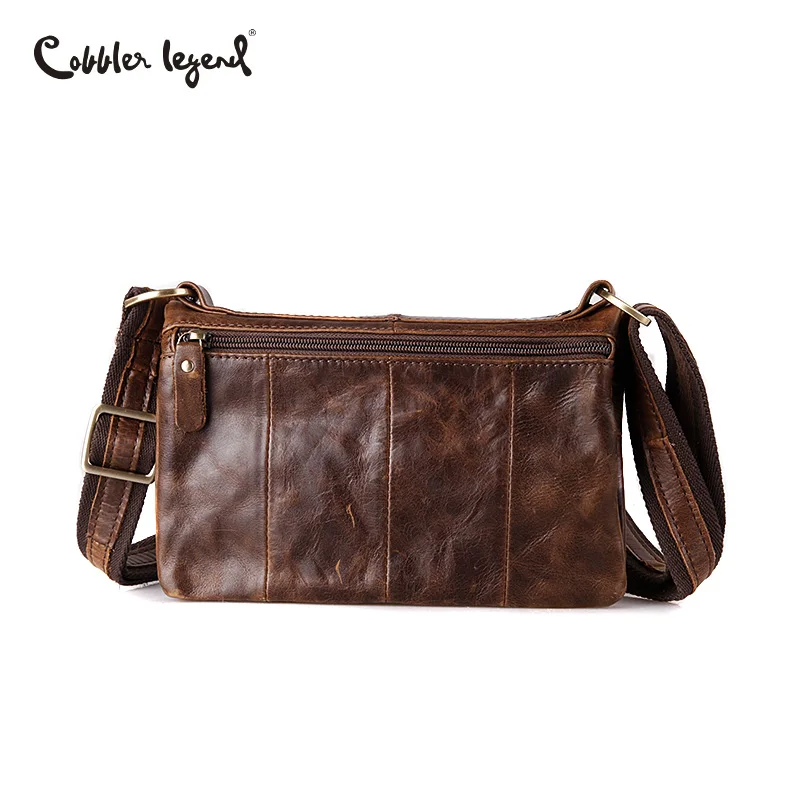 Сапожник Легенда простые мужские из натуральной кожи Crossbody сумка маленький
