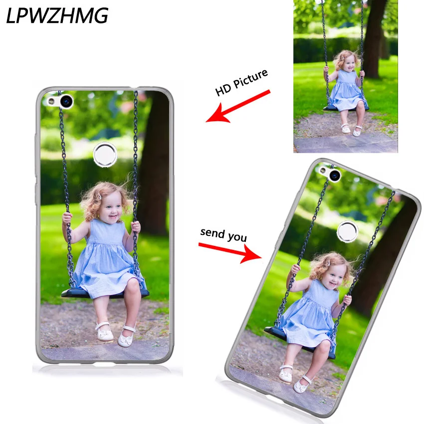 LPWZHMG Custom Case For Huawei P8 Lite Phone DIY Print P9 P10 Soft TPU Silicone Fitted Cases Free Logo Fee |