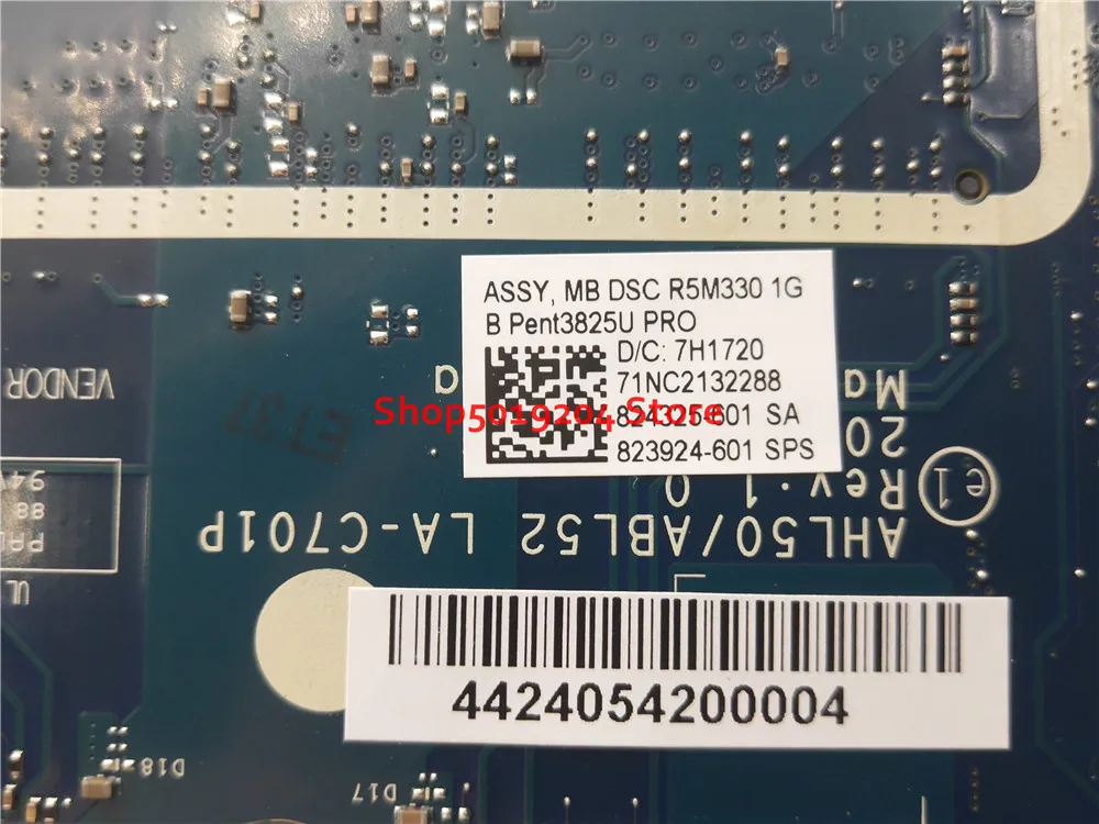 Материнская плата 823924-601 823924-501 для hp 15-ac 250 G4 250-G4 материнская плата AHL50 ABL52 LA-C701P P3825U 1 ГБ 823924-001 824325-501