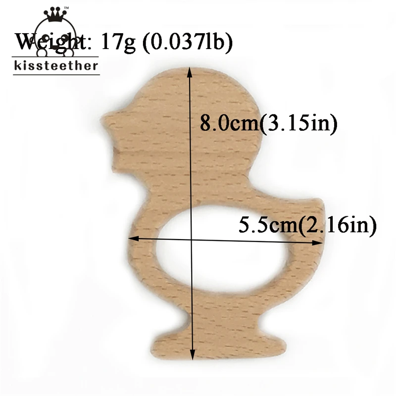 Mordedor org&aacute;nico de madera para beb&eacute;, mordedor Natural para beb&eacute;, juguete de agarre para lactancia, mordedor para beb&eacute; reci&eacute;n nacido, regalo-5