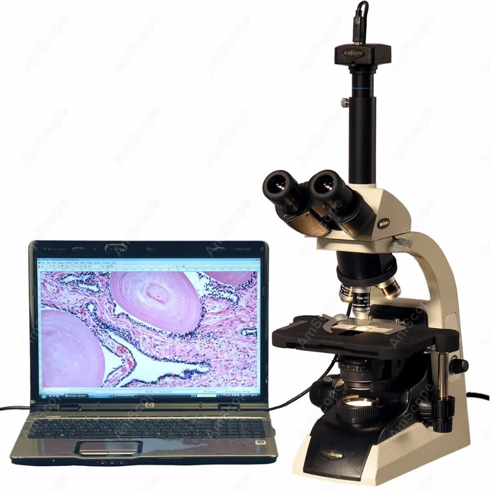 Микроскоп Infinity Plan-AmScope Supply 40X-2500X тринокулярный биологический микроскоп Plan с