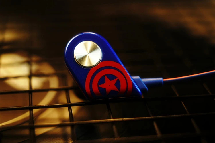 Новинка беспроводная bluetooth гарнитура мстители Капитан Америка K1 синий HIFI