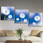 3 Панели Одуванчик настенные художественные картины холст картина HD печать и плакаты для гостиной украшения дома