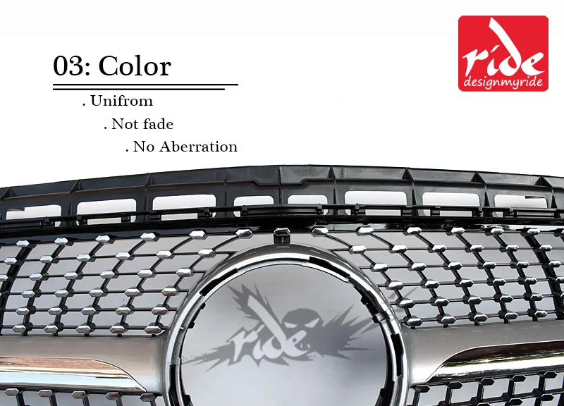 For MercedesMB W213 Sports Diamond Front Grille Without emblem E-Class E200 E250 E300 no camera hole ABS Silver 16+ | Автомобили и