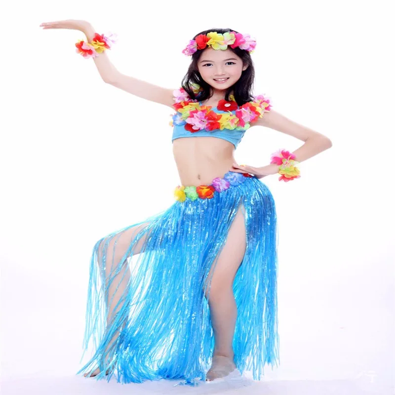 1 комплект вечерние платья на Хэллоуин 40 см Гавайская Юбка Хула для детей Юбка|hula