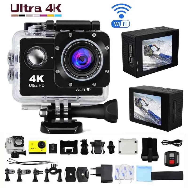 Ультра HD 4K Экшн камера WiFi 2 0 &quot170 градусов 30 м Go подводный водонепроницаемый Pro