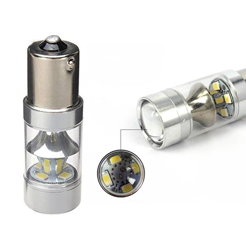 10pcs 1156 2835 12SMD LED Car White Turn Reverse Brake Light 660LM DC 12-240V 6500K | Автомобили и мотоциклы