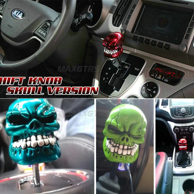 Авто тюнинг Рогатый Красный монстр авто рычаг переключения передач головная