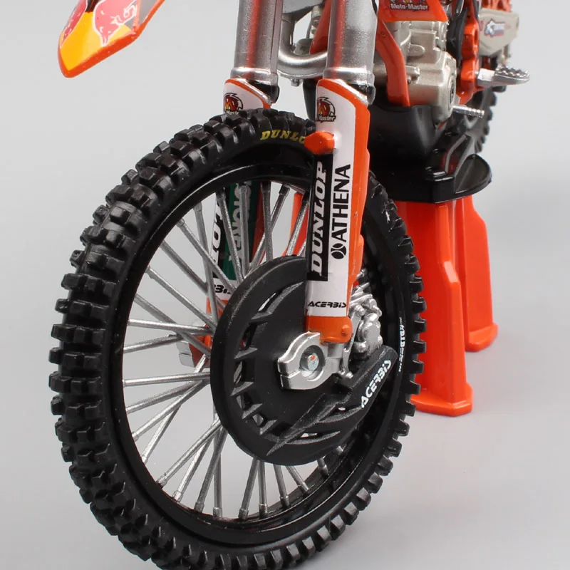 1:12 Масштаб KTM 250 SXF red bull № 38 Марвин Musquin мотоцикл литая под давлением модель redbull Мотокросс для гоночных автомобилей велосипедов игрушка модель миниатюры