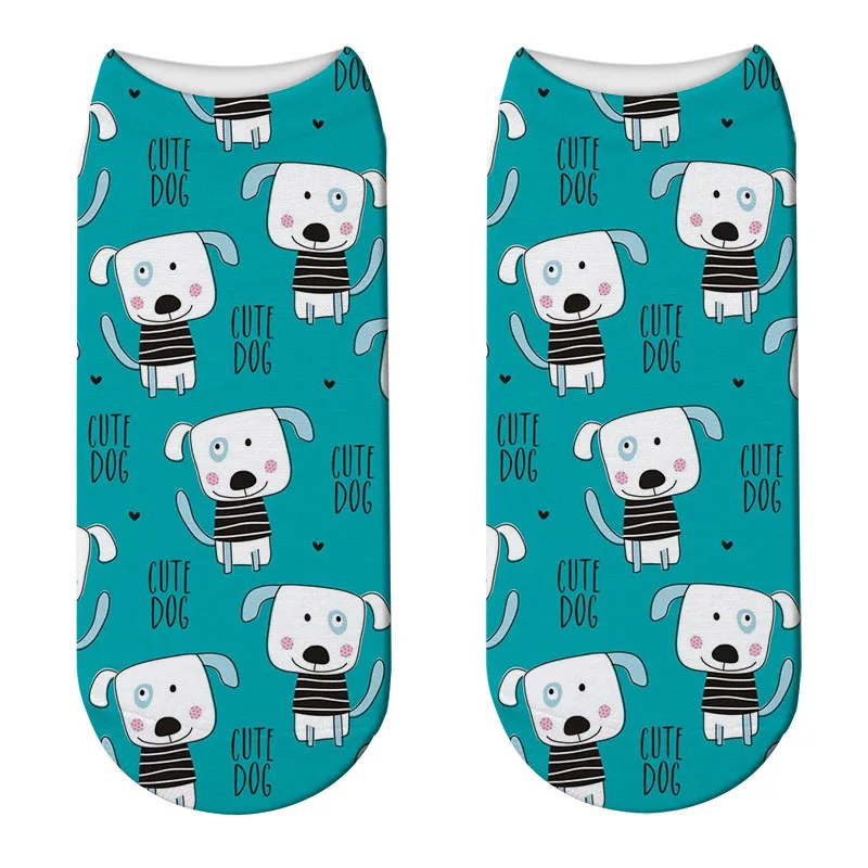 Модные 3D с героями мультфильмов без рукавов принтом кошки женские унисекс носки