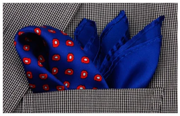 Карманный носовой платок ручной работы из 100% натурального шелка квадратный