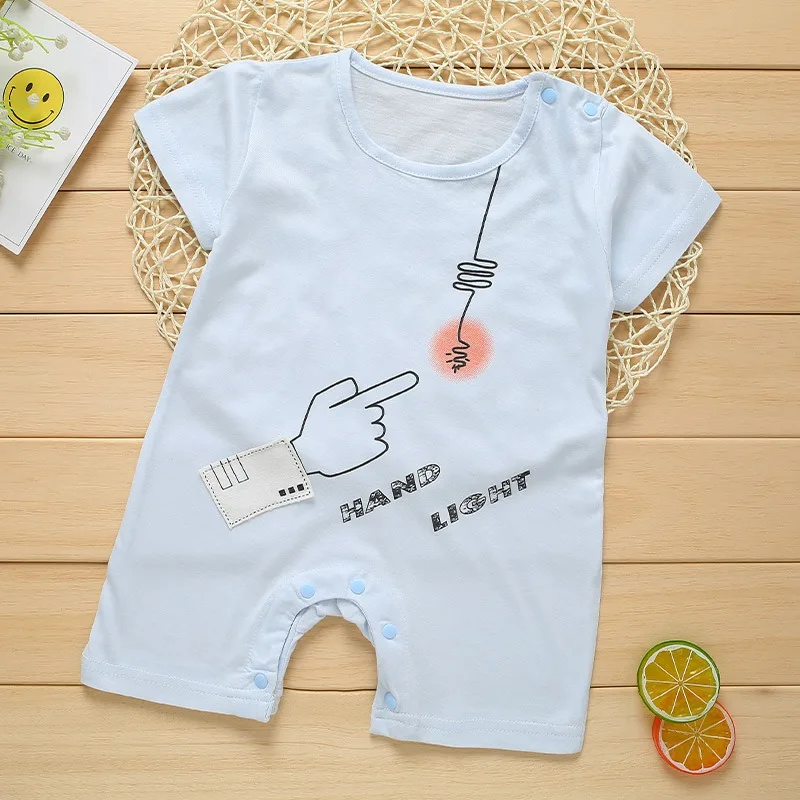 2018 Повседневные детские комбинезоны летняя Милая одежда с рисунком для
