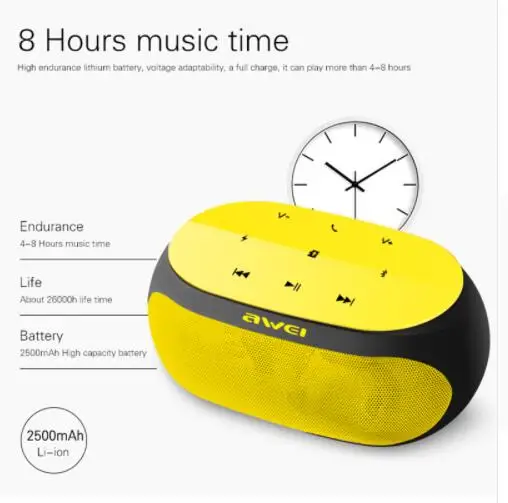 DDO Портативный беспроводной Bluetooth динамик стерео сабвуфер USB s TF fm-радио