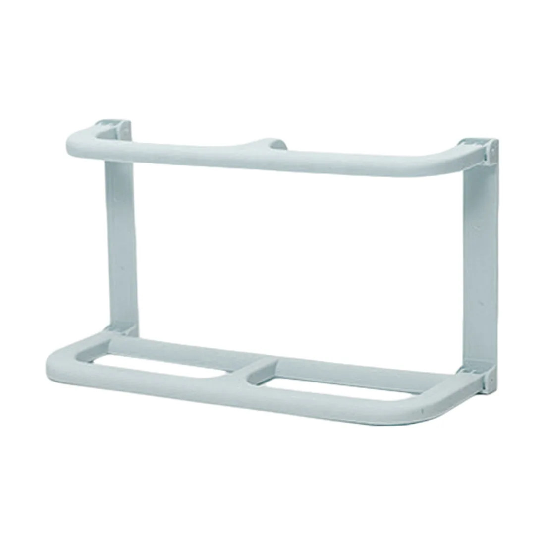 Double Layer Blue Паста настенный стеллаж для обуви один/двойной слой складные шлепанцы стеллаж для хранения ванной комнаты обувь сандалии тапочки - Цвет: Double Layer Blue