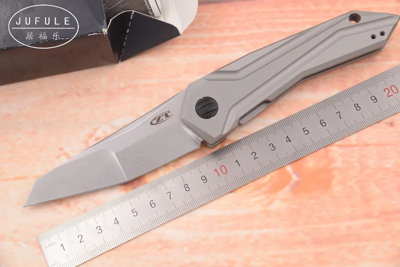 JUFULE OEM ZT 0055 TC4 титановая ручка S35VN лезвие шарикоподшипника Флиппер Открытый лагерь