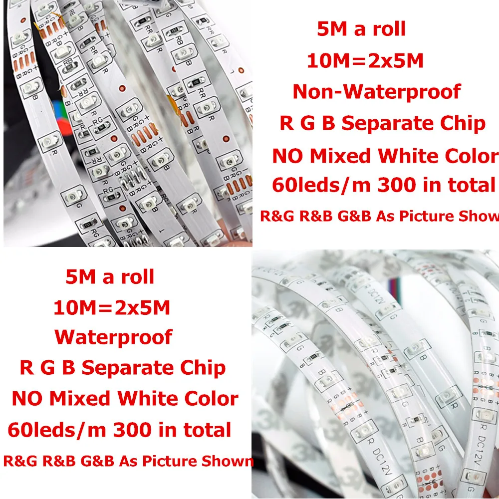5 м Музыка RGB Светодиодные ленты SMD2835 DC 12 V Водонепроницаемый Гибкая ленточная для дома вечерние на свадьбу, день рождения, Рождество, украшение+ Мощность