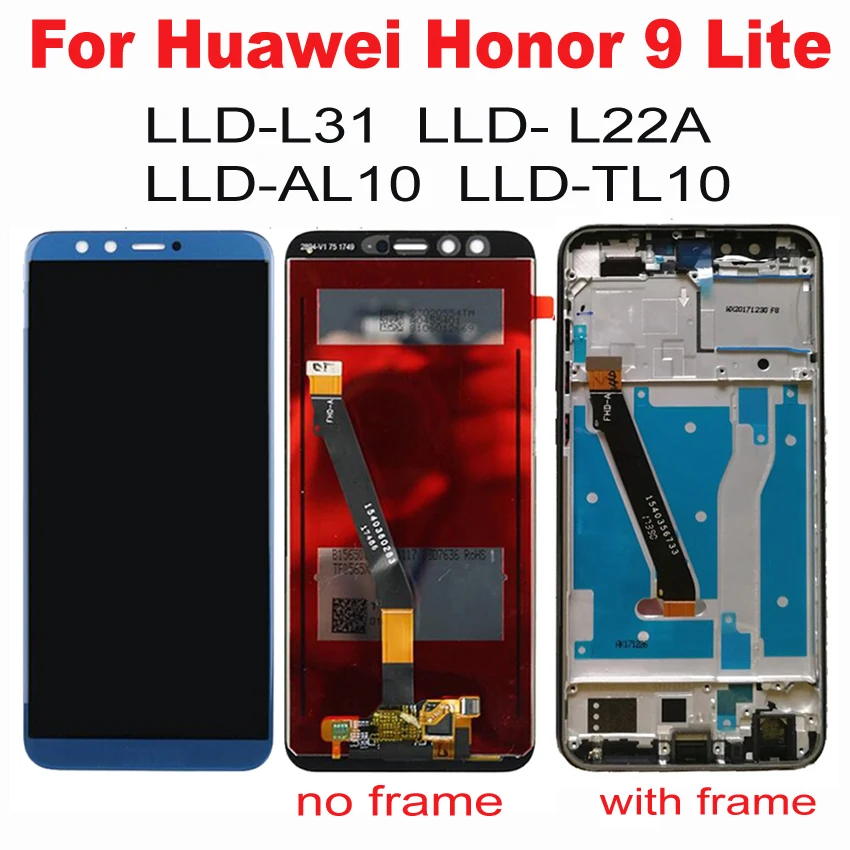 Для Huawei Honor 9 Lite ЖК дисплей сенсорный экран дигитайзер для Honor9 LCD с рамкой LLD L31 L22A|lcd