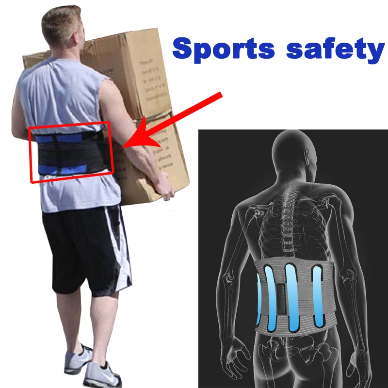 

Orthopedic Lumbar Support Brace Fashion Breathable Mesh Four Plastic Plate Protection Back Waist Lumbar Support Belt Health Care