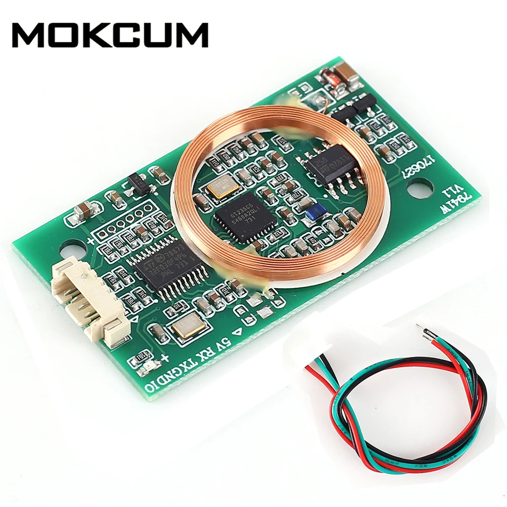 

DC 5V Dual Frequency Read Write RFID Wireless Module UART 13.56MHz 125KHz for IC/ID/ Card For Arduino