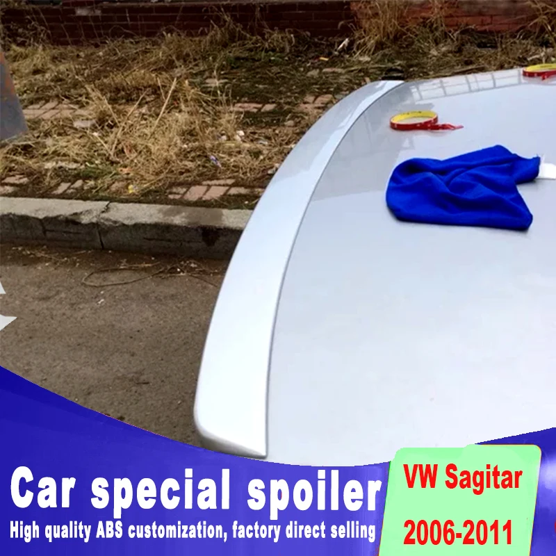 Высококачественный спойлер для Volkswagen VW jetta Sagitar 2006 2011 года модный дизайн краска