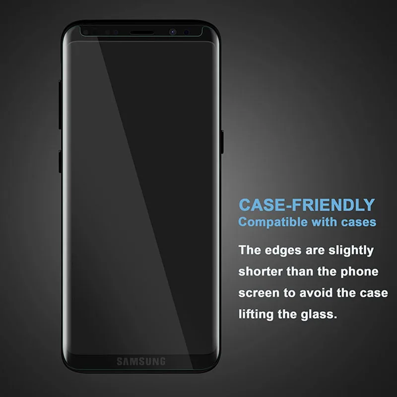 3D изогнутый протектор экрана для Samsung Galaxy S8/S8 Plus + специально разработанный 9H