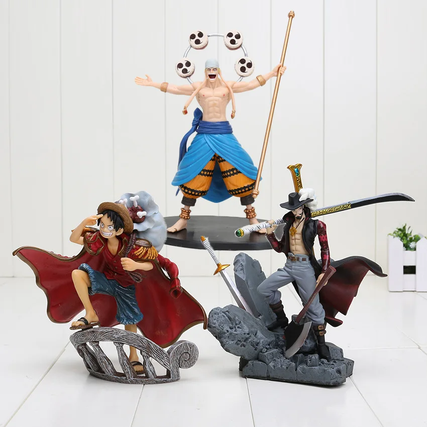 15 см аниме one piece Dracule Mihawk Луффи Энель ПВХ фигурка коллекция игрушек