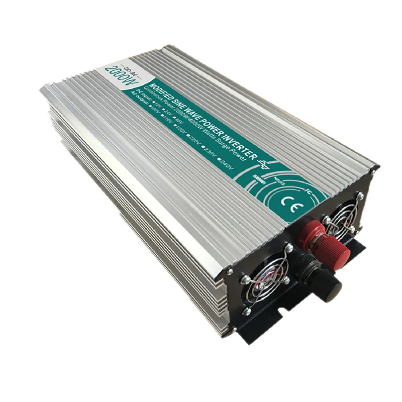 2000W Modified Sine Wave Inverter DC 12V/24V/48V To AC 110V/220V off Grid Power Work With Solar Wind Battery Panel|wave inverter|sine wave