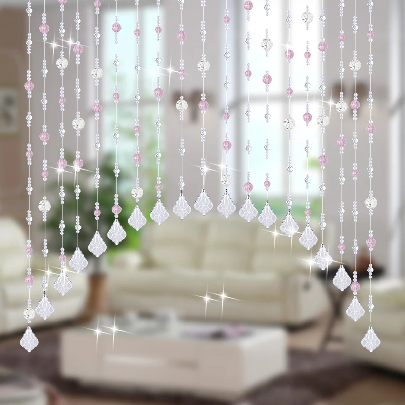 Модные вечерние украшения для дома гостиной окна двери спальни 100% Хрустальные