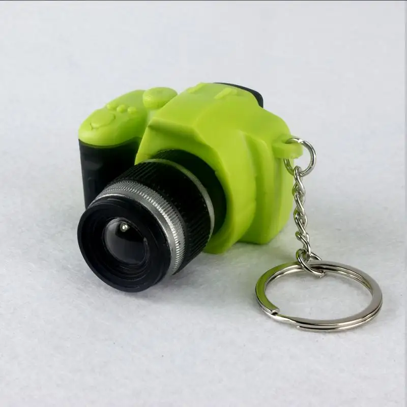 1PC Stylish Fancy Creative Camera Led Keychains With Sound LED Flashlight Key Chain Toy Ring Amazing Gift Keychain | Украшения и