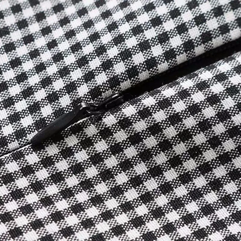 TWOTWINSTYLE мини-платье-майка с цветочной вышивкой, женское сексуальное платье без рукавов в клетку на подтяжках, женская летняя повседневная одежда