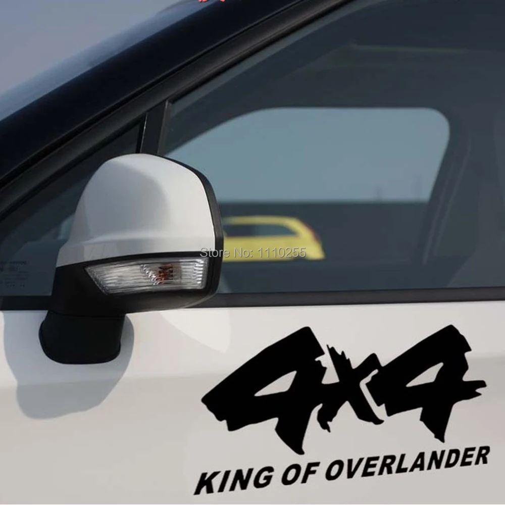 

Aliauto Car-styling 4X4 King of Overlander Car Sticker And Decal Accessories for JEEP Ford Chevrolet Volkswagen Honda Hyundai