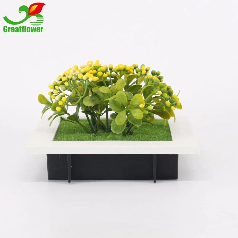 Greatflower 1 шт.. креативная 3D искусственная растительная рамка много желтых шести