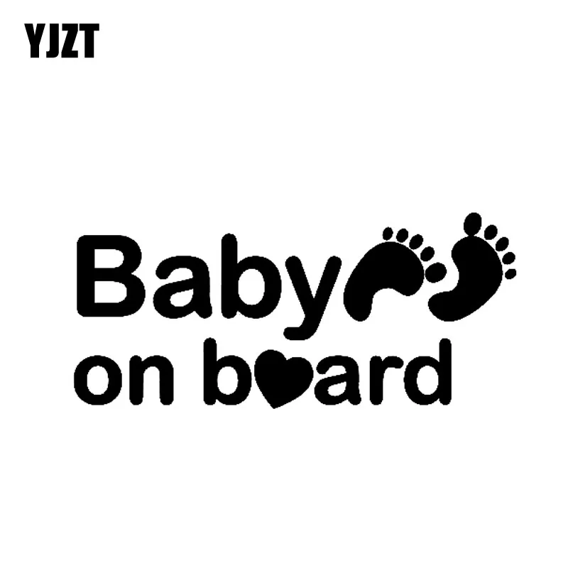 YJZT 18 см * 8 наклейка Baby On Board автомобильные наклейки виниловые индивидуальные