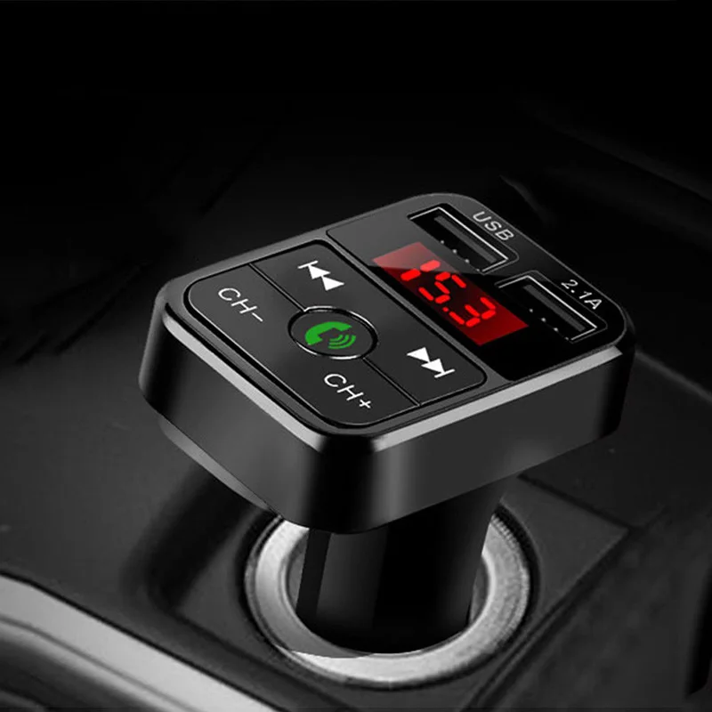 Bluetooth автомобильный fm передатчик беспроводной радио адаптер USB зарядное