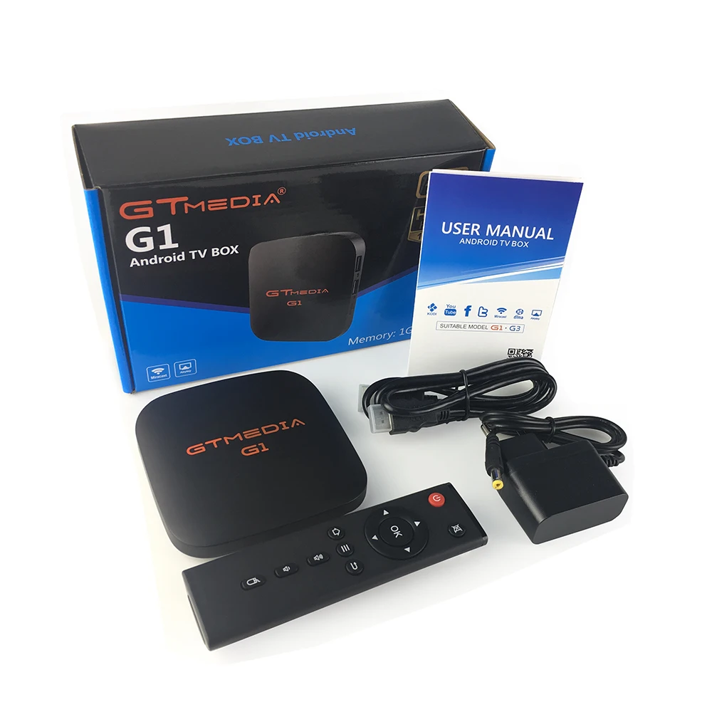 GTmedia G1 Android tv Box смарт-телевидение IPTV H.265 HDR четырехъядерный 1G 8G wifi Google Cast Netflix IP tv телеприставка медиаплеер Бразилия