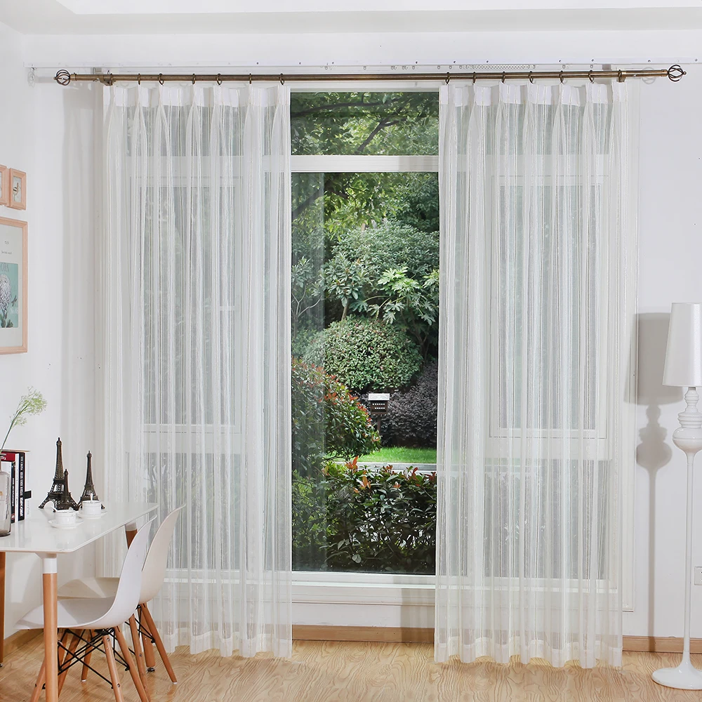 DSinterior полосатая тюль занавес для окон кухни или спальни гостиной | Дом и сад