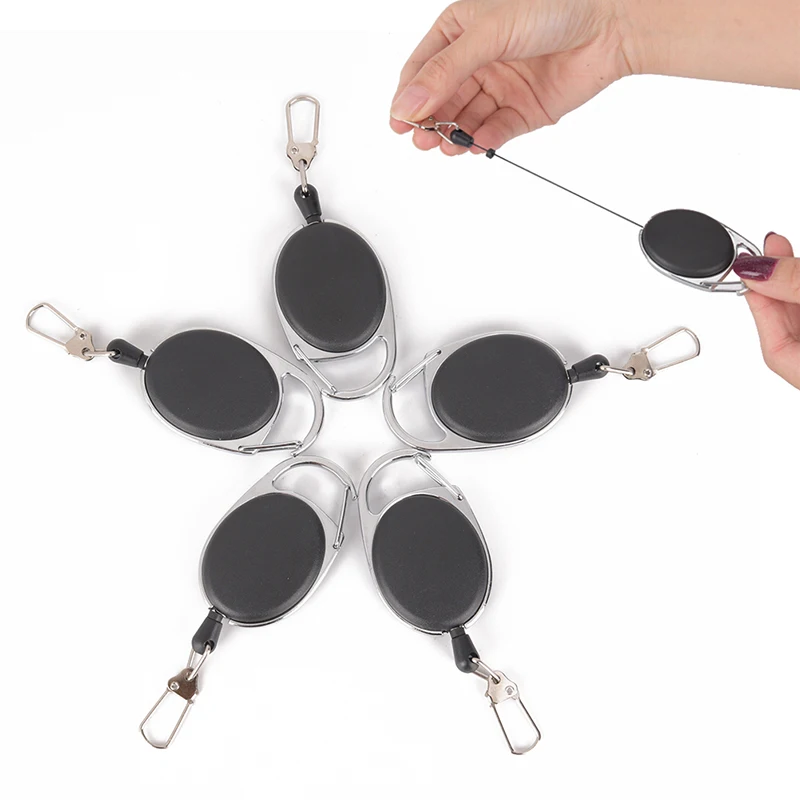 1 шт. черный выдвижной брелок для ключей с зажимами|Брелоки| |