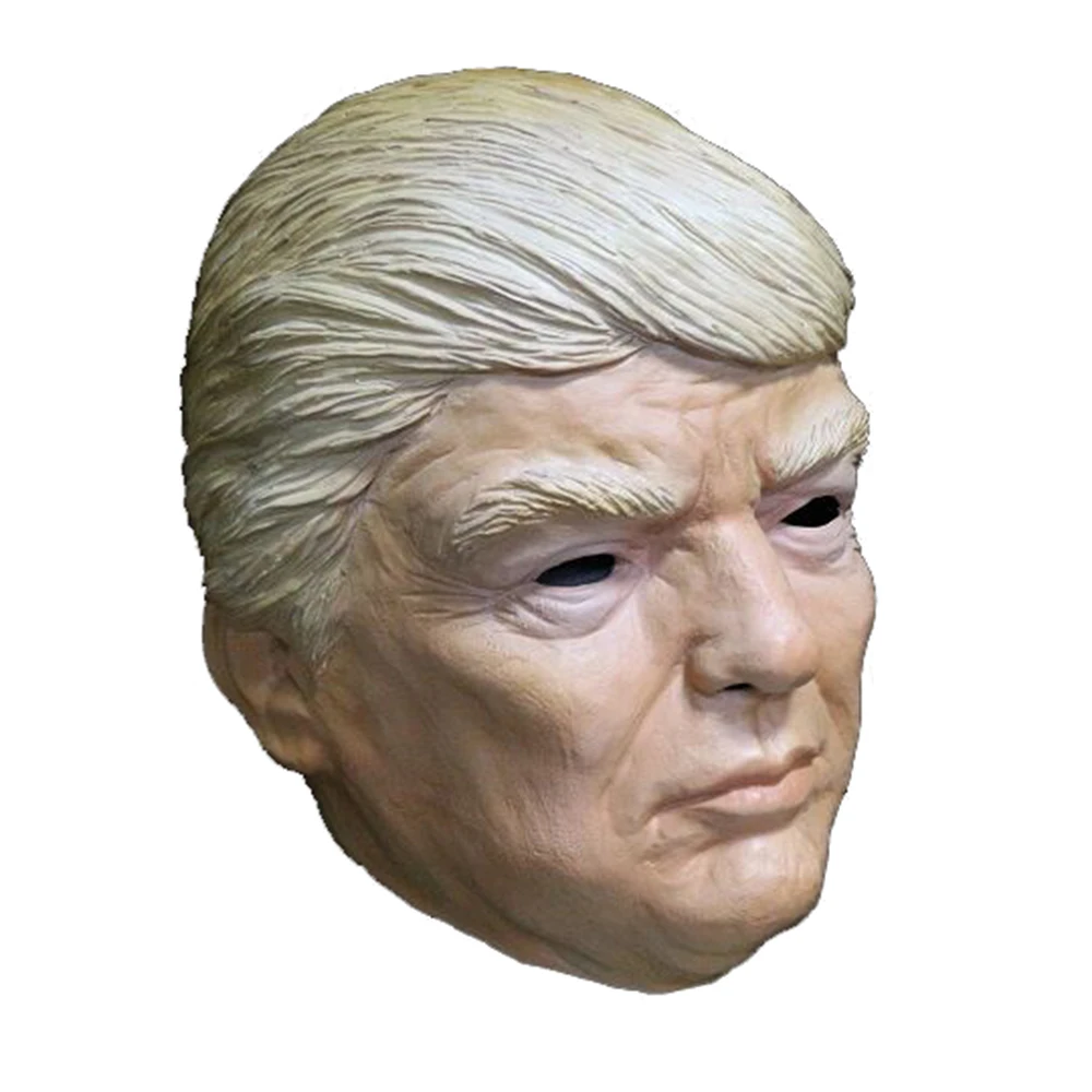 Реалистичная известная американская маска знаменитостей Трампа костюм на