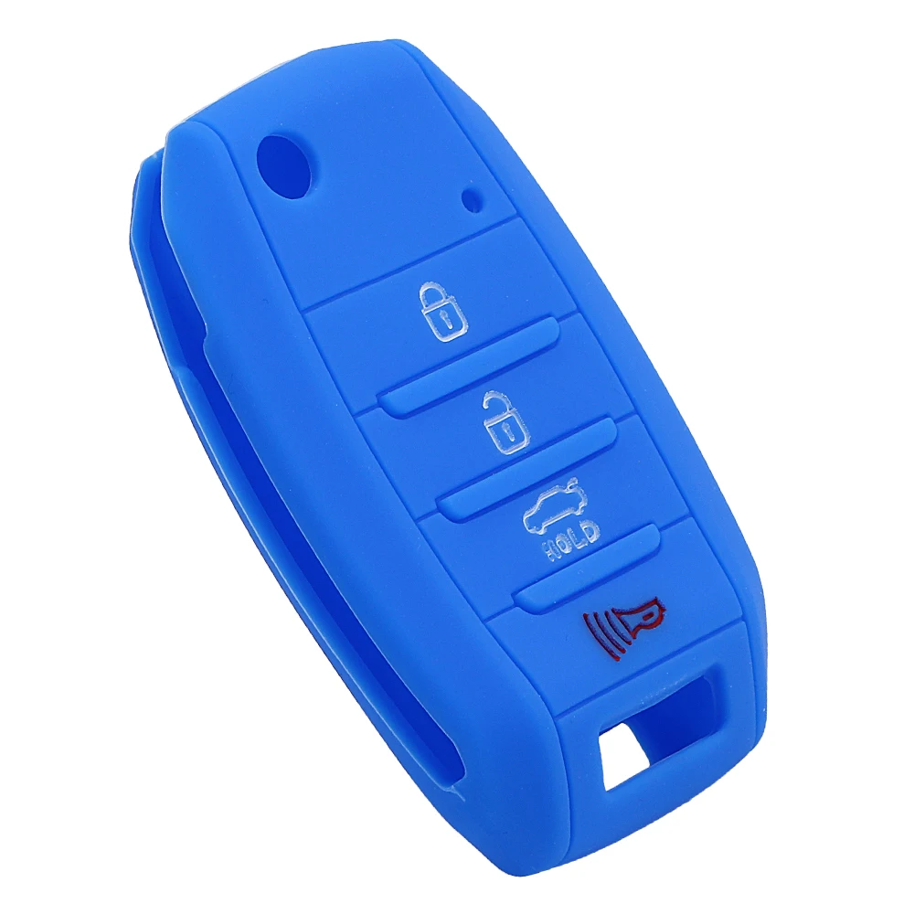 FORAUTO автомобильный брелок 4 кнопки силиконовый чехол для ключей от машины KIA rio