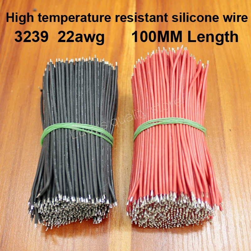 100 шт./лот высокотемпературная силиконовая проволока 3239 22awg паяльная Резина 0 3