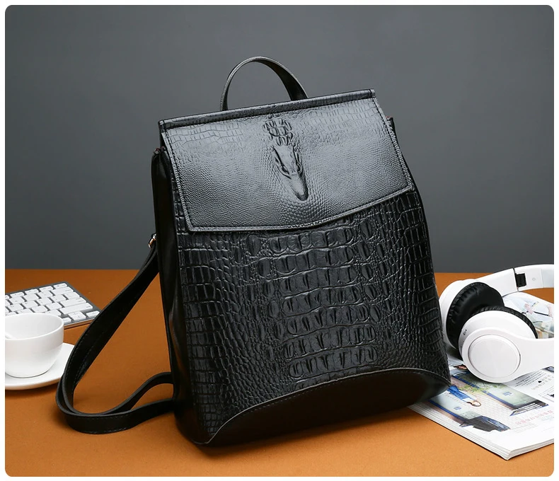 Роскошный женский рюкзак из спилка рюкзаки для девочек подростков школьная