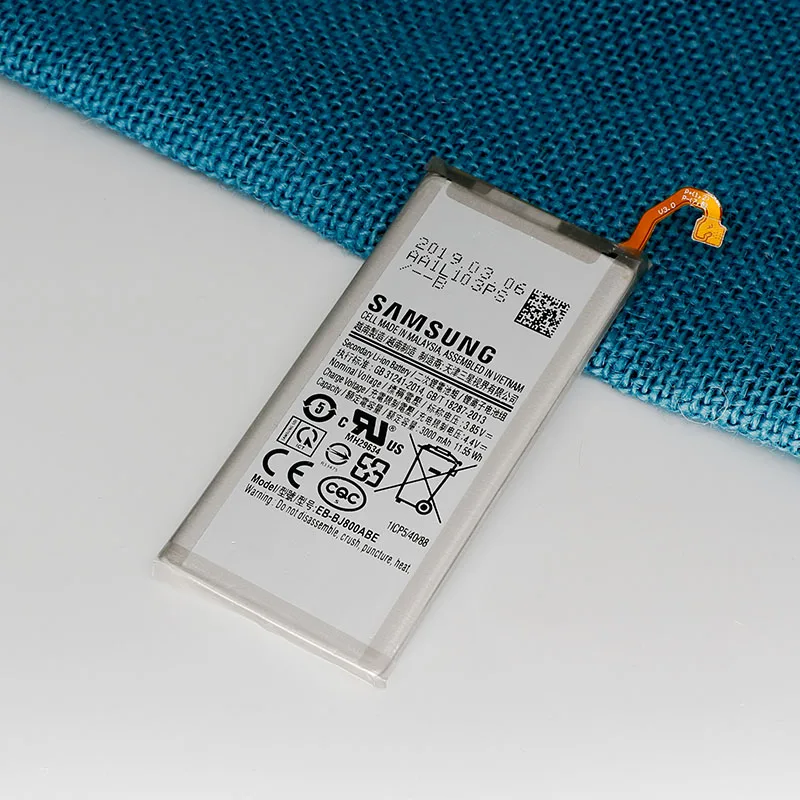 Оригинальная батарея samsung для Galaxy A6 (2018) SM-A600 A600F J6 J600F J800 EB-BJ800ABE 3000 мА/ч замена