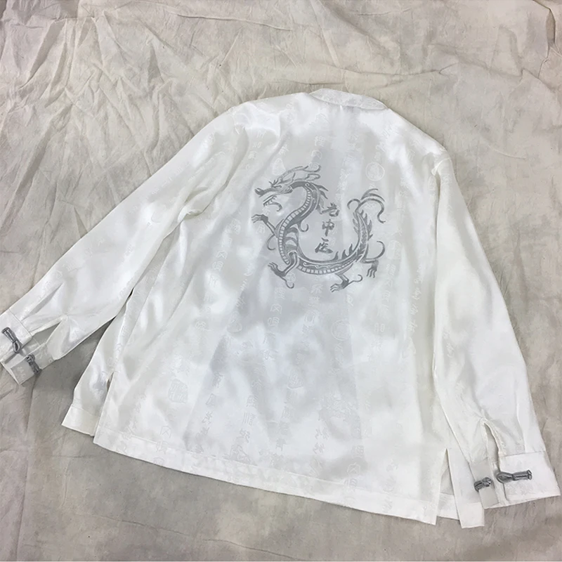 Современное китайское платье атласное традиционное Cheongsam сексуальное Qipao платье с длинным рукавом Топ китайский стиль мужские китайские Qipao платья