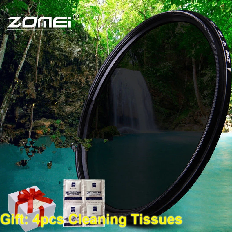 ZOMEI Glass Slim ND2 400 нейтральная плотность фейдер переменный ND фильтр Регулируемый для