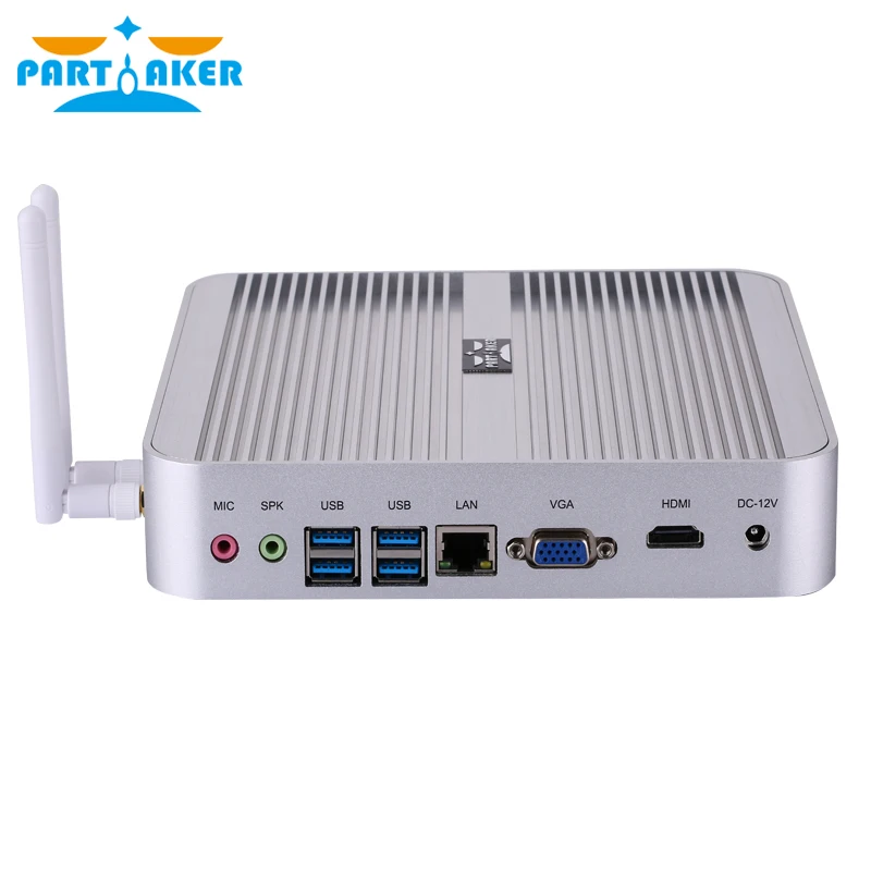 Причастником B11 Skylake мини ПК без вентилятора Win 10 Barebone i7 6500U i5 6200U i3 6100U Intel HD graphics 520 4K