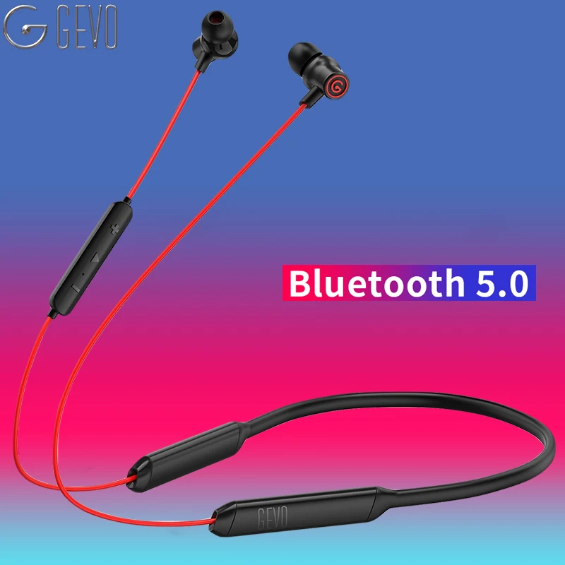 GEVO Bluetooth наушники беспроводные для бега спортивные басы звук телефон с