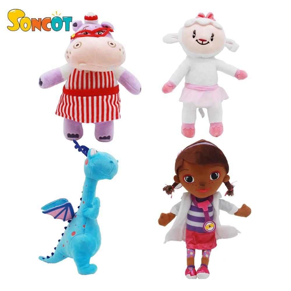 SONCOT Mcstuffins Клиника плюшевая кукла McStuffins Stuffy Lambie Hallie животные игрушка Brinquedo детский