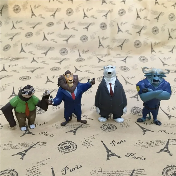 Удивительные 12 шт./компл. Zootopia животные фигурка игрушки Кролик Джуди Хоппс лиса Ник Вайлд фильм детский подарок Коллекционные фигурки