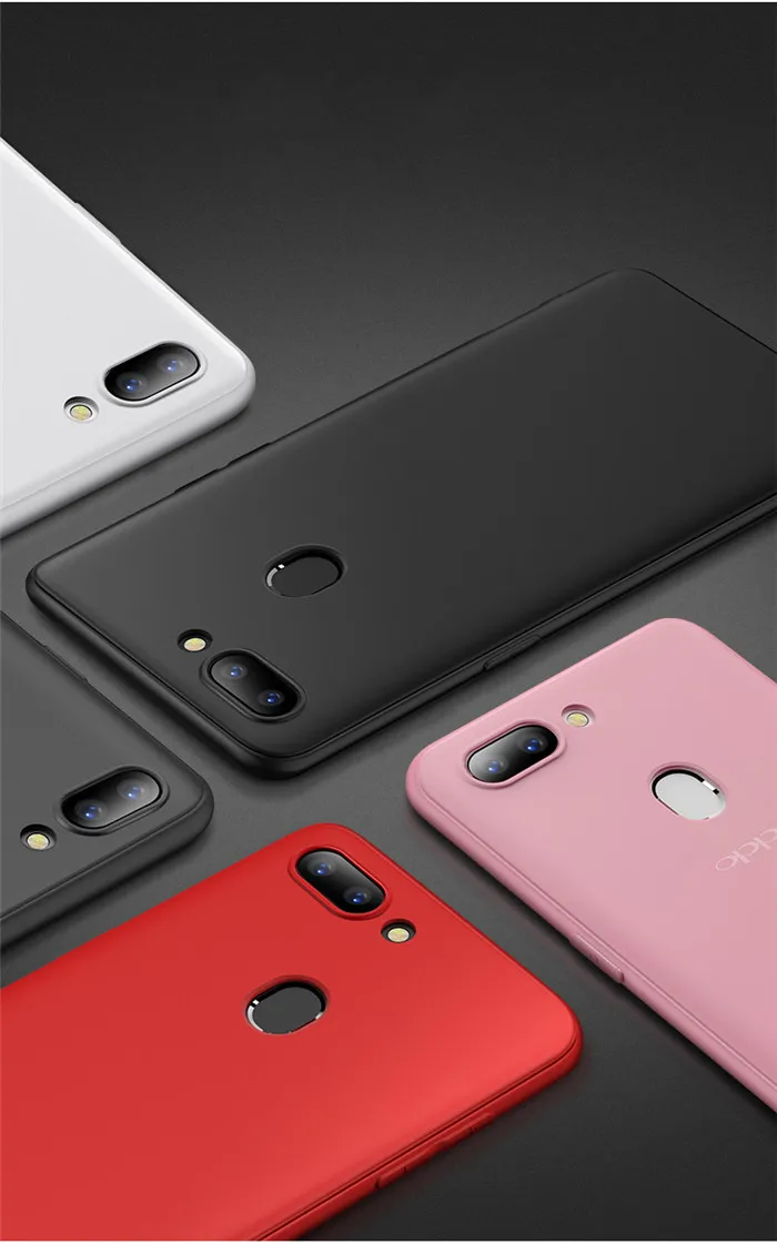 Матовый Силиконовый чехол-накладка из мягкого ТПУ матовый чехол для Oppo F3 F9 Pro A7x R9 R9S R11 R11S плюс R15 R17 Pro Realme 1 2 F7 Молодежные A5 мобильный чехол