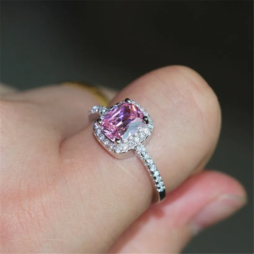 Женское Обручальное кольцо из серебра 100% пробы с фианитом | Украшения и